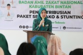 Hafizha Bersama BAZNAS Bintan Salurkan Bantuan Sembako untuk Dhuafa dan Balita Stunting di Tanjung Uban Timur