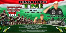 81 Tahun TNI, Syamsul Paloh: Kekuatan TNI Bersama Rakyat Menjadi Pilar Kedaulatan NKRI