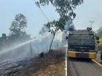 Polres Lingga Bersama TNI dan Masyarakat Sigap Tangani Karhutla di Sejumlah Wilayah