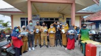 Kabut Asap Selimuti Anambas, Kecamatan Siantan dan Kelurahan Tarempa Bagikan 600 Masker