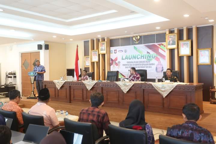Bupati Hadiri Launching Aplikasi Siskeudes Online Pemerintah Desa